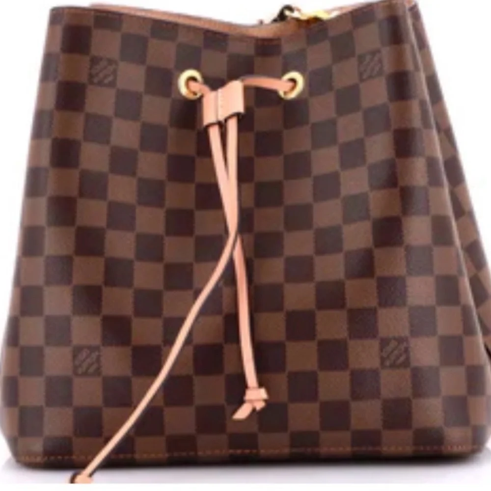 Louis Vuitton NéoNoé MM bucket bag - Pink Damier -Ebene canvas